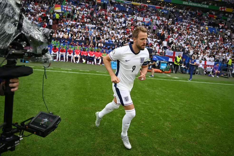 Kane bate recorde de jogos oficiais pela Inglaterra na Euro 2024