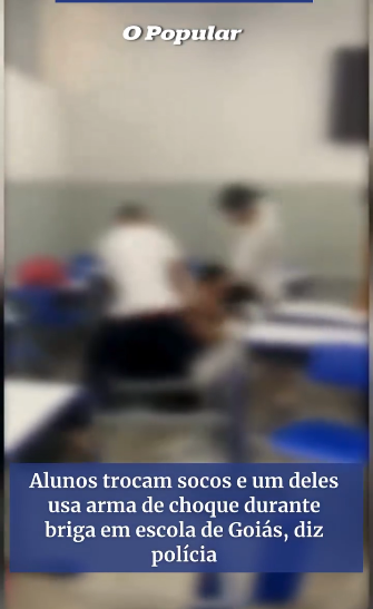 Uma briga entre seis estudantes em uma escola estadual de Pires do Rio, região sudeste do estado, acabou com cinco deles feridos